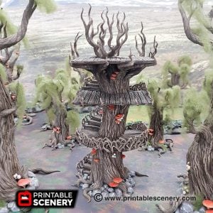 Elven Scenery STL Files - www.printablescenery.com