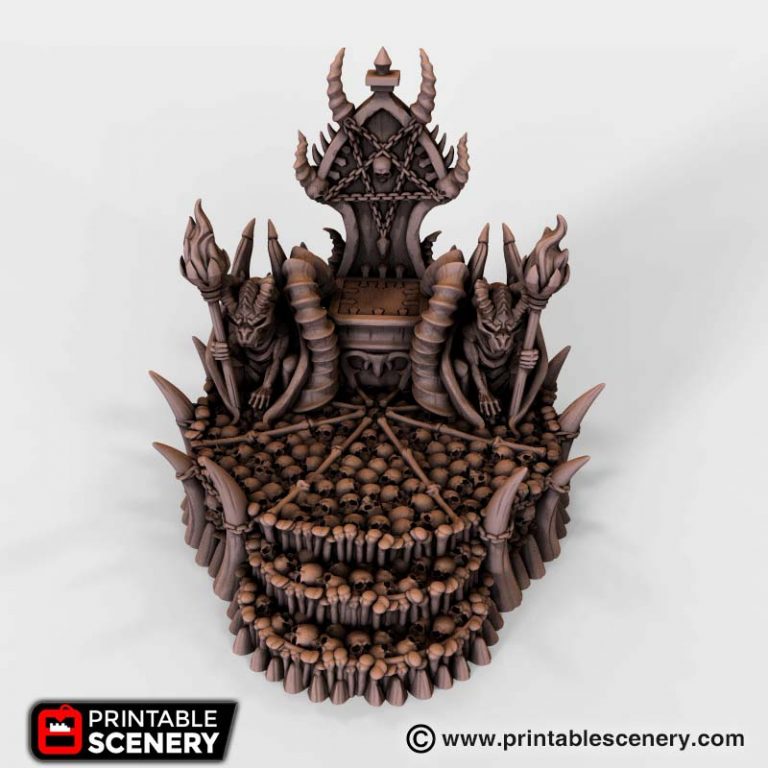 Skull Throne - Printable Scenery