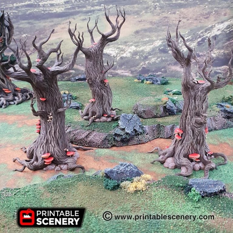 Treeceratops - Hagglethorn Hollow - Printable Scenery
