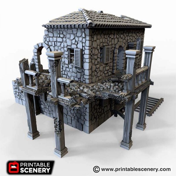 Ruined Port Tavern 3D printable