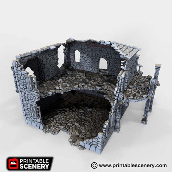 Ruined Port Tavern 3D printable