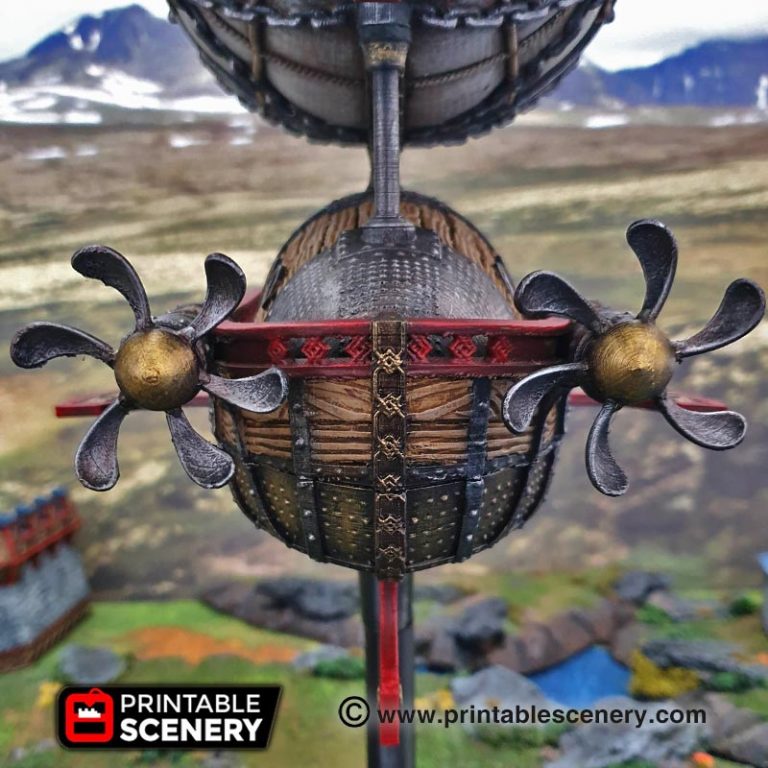 Dwarven Airship - Printable Scenery