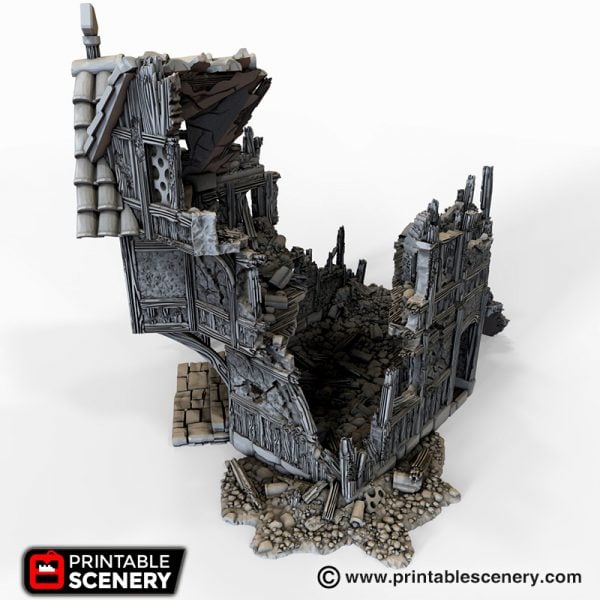 Ruined Merchants and Markets 3D printable