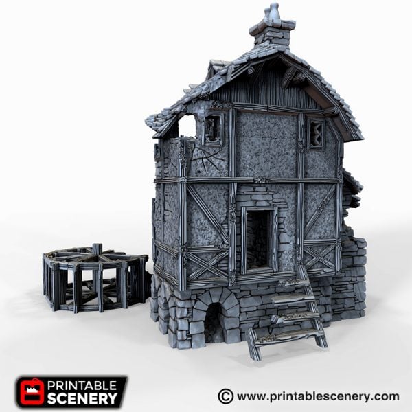 Ruined Water Mill 3d printable