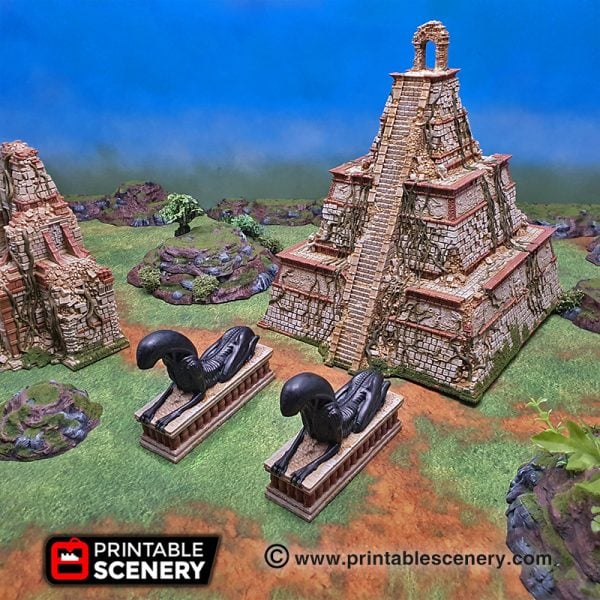 3d printed Serpahon Lizardmen Mayan Aztec Sphinx