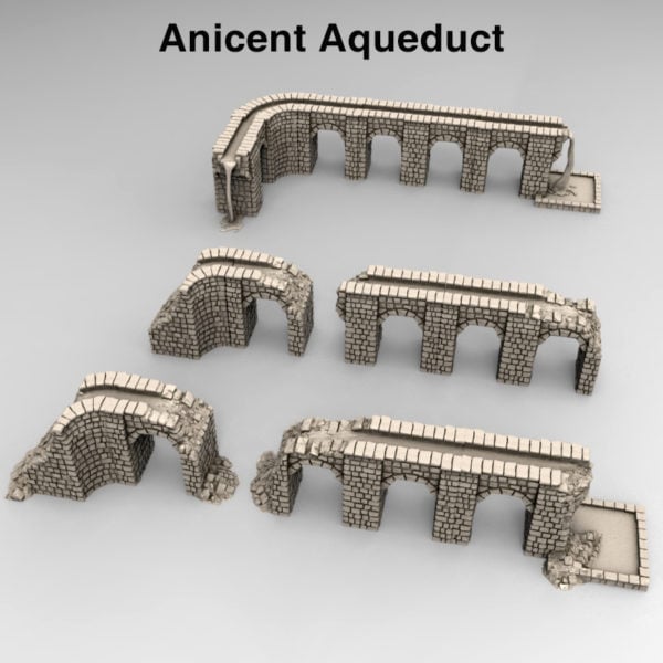 3d printed Serpahon Lizardmen Mayan Aztec Ancient Aqueducts
