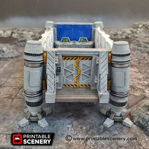3d Printable sci-fi 40k infinity Moonbase furniture