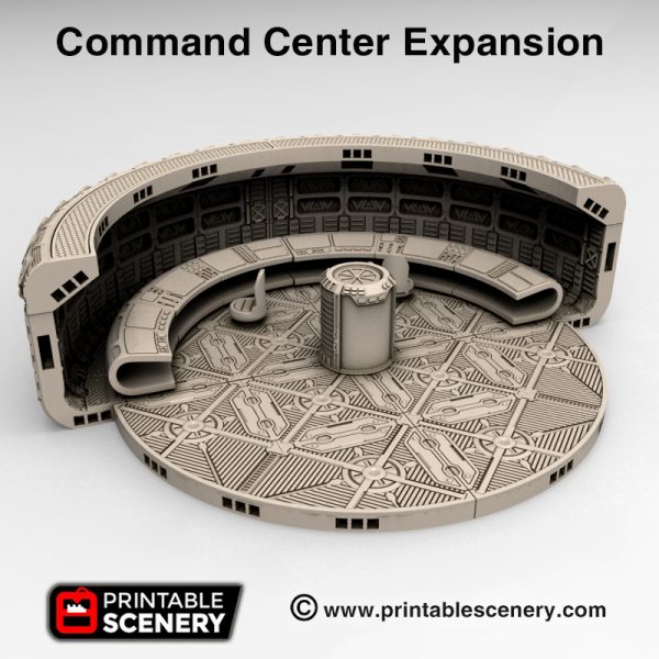 3d Printable sci-fi 40k infinity Command centre