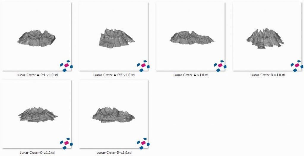 Lunar Craters - Printable Scenery