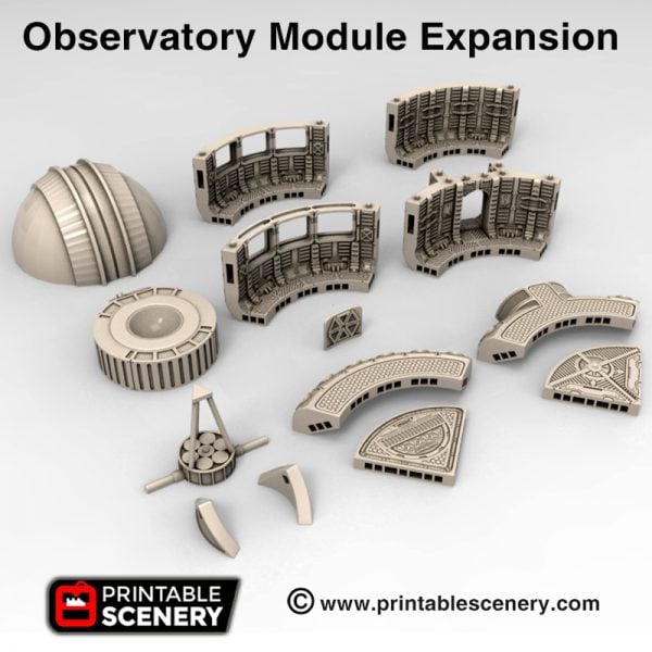3d Printed Moonbase Observatory Module