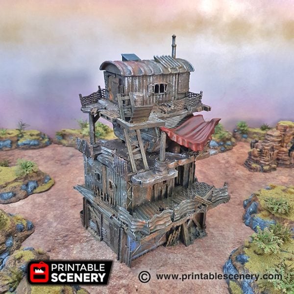 3d Printable Slum stacks Gaslands fallout wasteland warfare Wasteworld