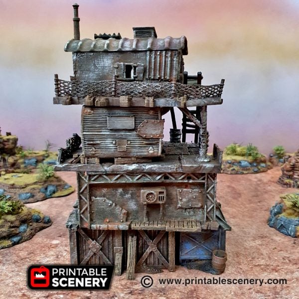 3d Printable Slum stacks Gaslands fallout wasteland warfare Wasteworld