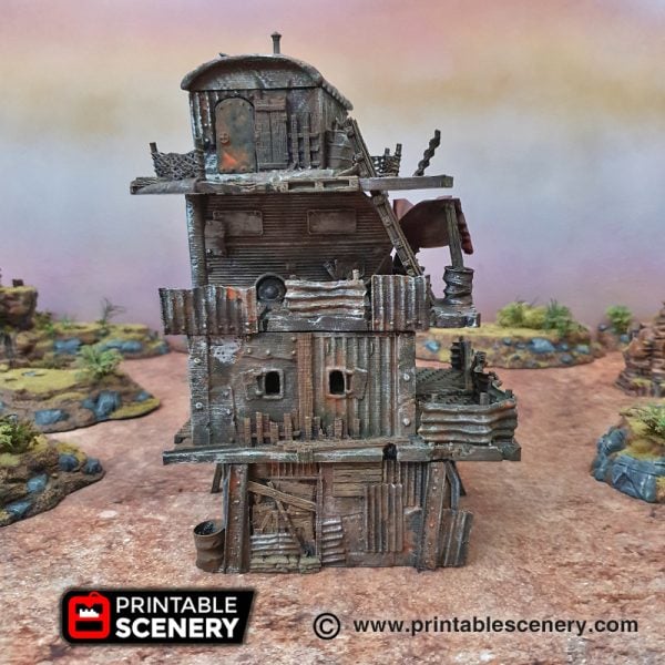 3d Printable Slum stacks Gaslands fallout wasteland warfare Wasteworld