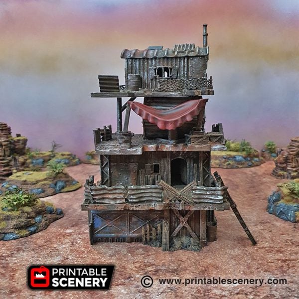 3d Printable Slum stacks Gaslands fallout wasteland warfare Wasteworld