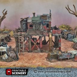 Printable Shack Survivalist Shack - Printable Scenery