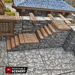 Rustic Wooden Floor - Printable Scenery