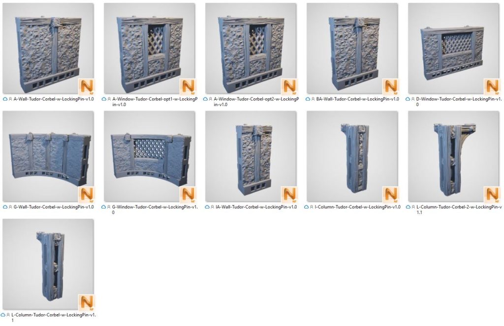 Tudor Walls - Printable Scenery