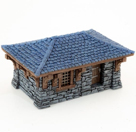 3D printed and painted Clorehaven Cottage