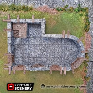 Streets and Foundations - Printable Scenery