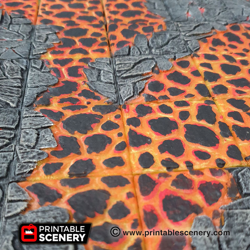 Lava Printable Scenery