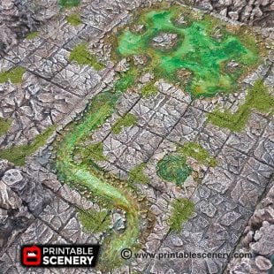 Caverns Quarry Dungeons and Dragons RPG 3Dprinted