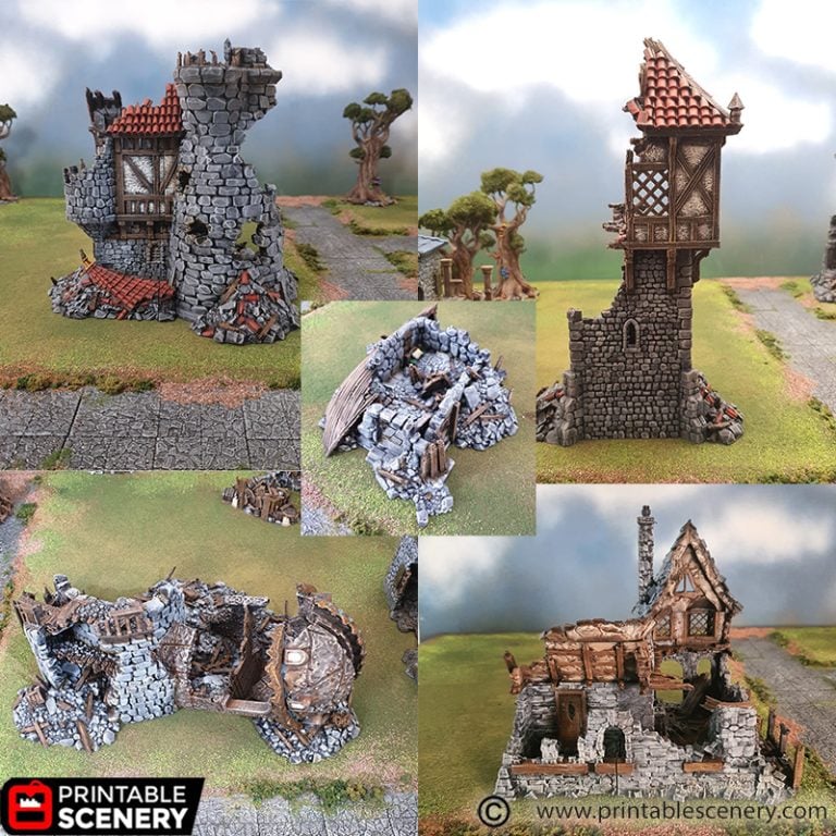 Winterdale Complete - Printable Scenery