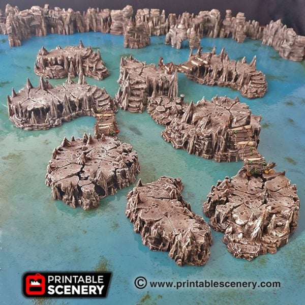 Goblin Grotto Cavern Freeform Dungeons and Dragons RPG 3Dprinted