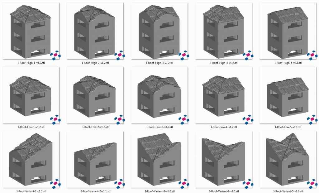 Modular Shingle Roof - Printable Scenery