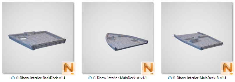Dhow Interior for gameplay 3d print