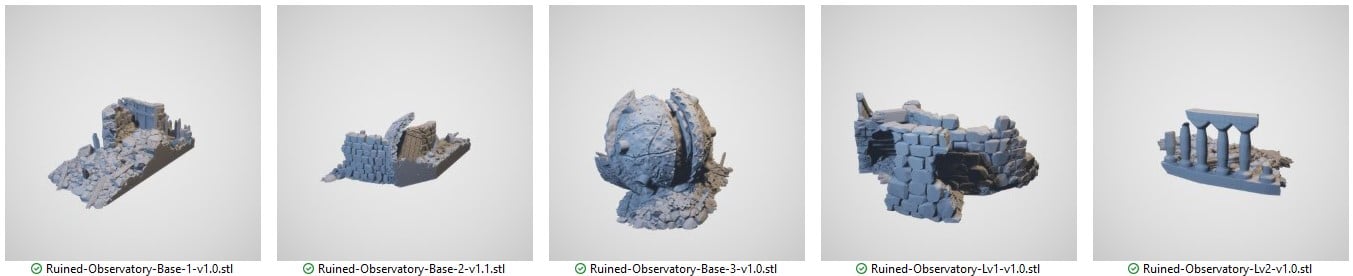 Ruined Observatory 3d print