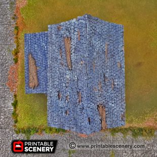 Stone Barn - Printable Scenery