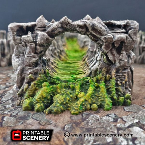 Goblin Grotto Cavern Purple Wyrm Freeform Dungeons and Dragons RPG 3Dprinted
