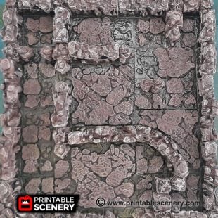 3D Printed DND Grotto Cavern Tile