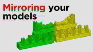Mirroring your models with a graphic render of two models