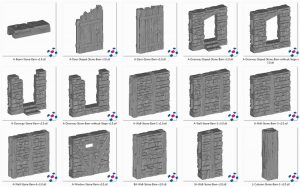 Stone Barn - Printable Scenery