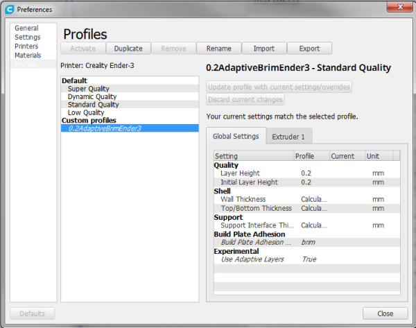 Ender 3 ultimaker cura settings - jordsing