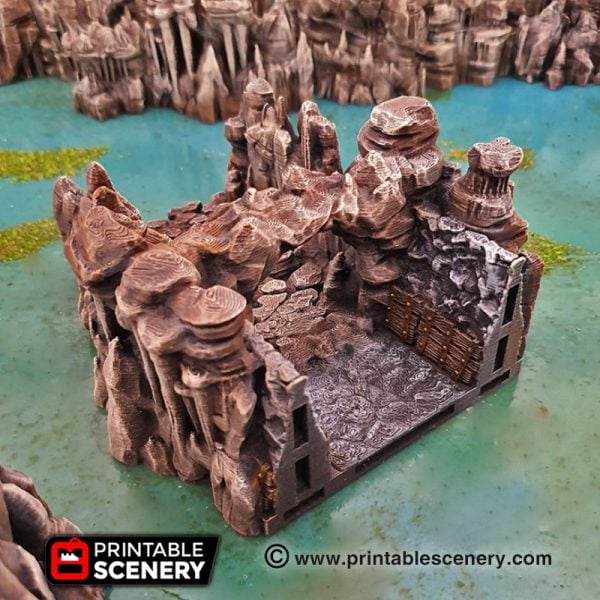 3d Printable Grotto Cavern Transition