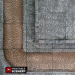 Streets and Foundations - Printable Scenery