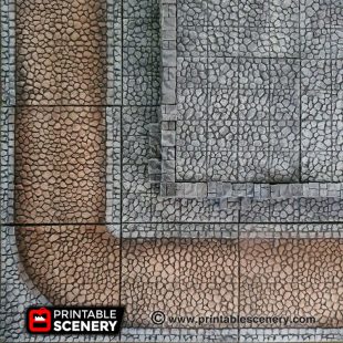 Streets and Foundations - Printable Scenery