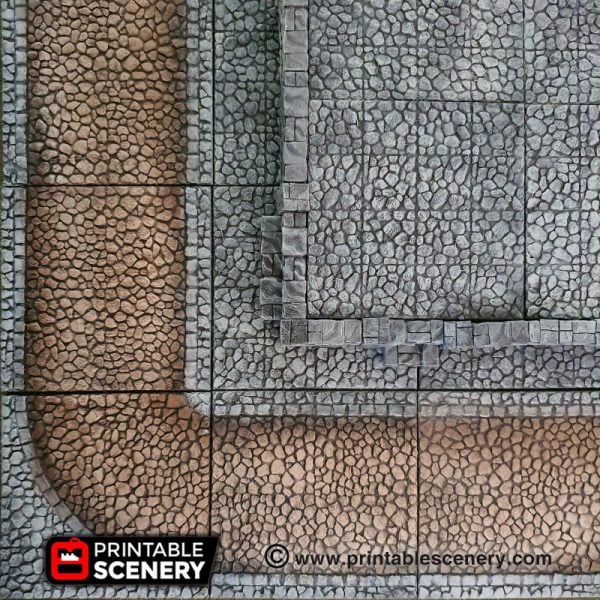 Dungeons and Dragons 3d Printable Streets and Foundations