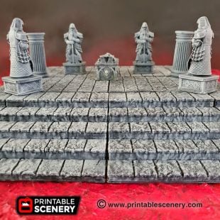 Dungeons and dragons 3d printed modular stone dais