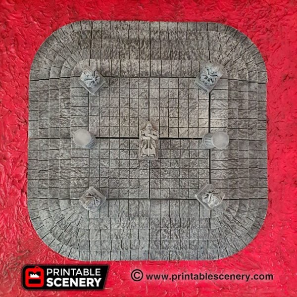 Dungeons and dragons 3d printed modular stone dais