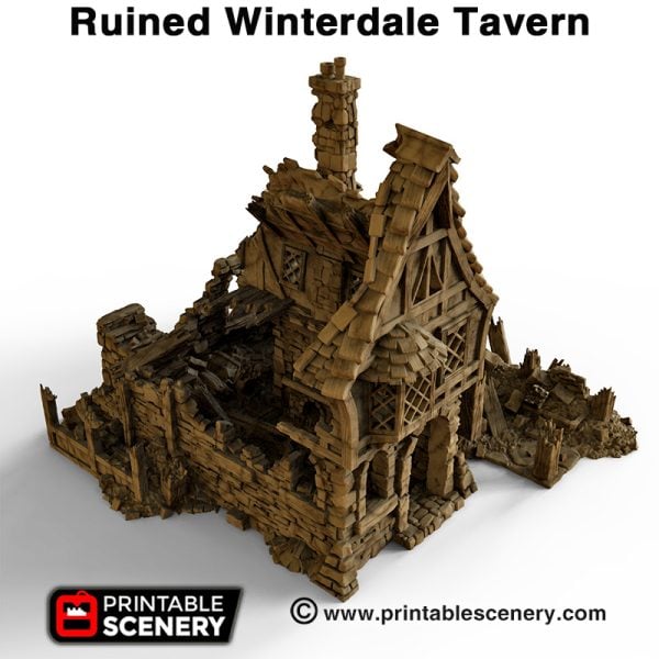 Ruined Winterdale Tavern #d printed