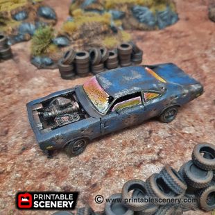 Abandoned Vehicles - Printable Scenery