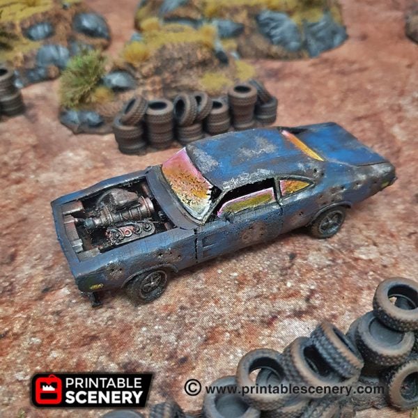 3d Printed Gaslands Fallout Post-Apocalypse Abandoned Vehicles