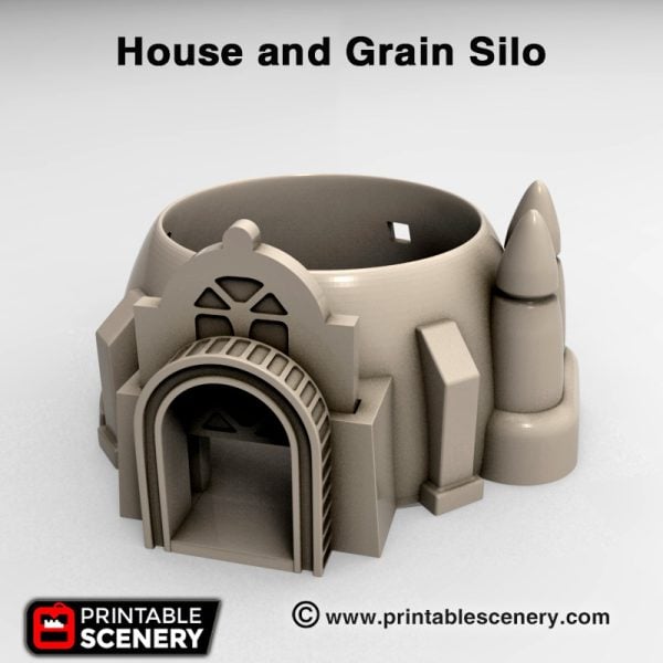 3d print House and Grain silo Star wars