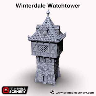 Winterdale Watchtower - Printable Scenery
