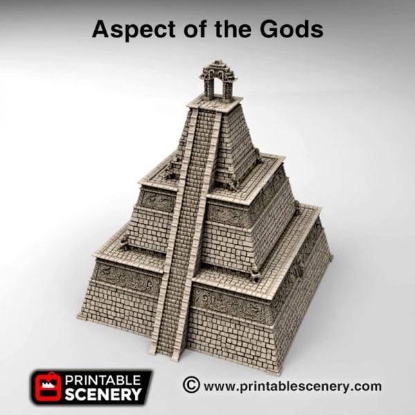 Aspect of the gods 3d print Aztec pyramid