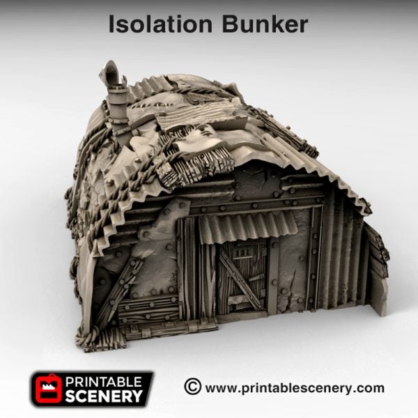 3d print Isolation bunker waste Worlds Gaslands Fallout Post-Apocalypse