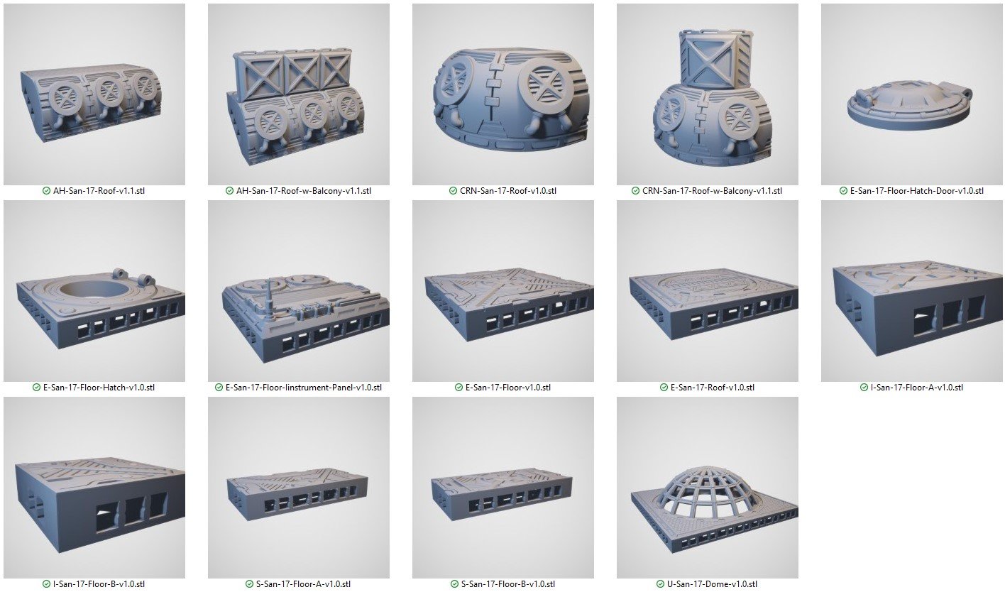 Operations Base Module Roofs and Floors STL